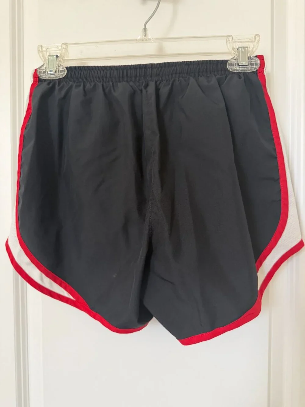 Women's Nike Dri-FIT Black and Red Running Shorts